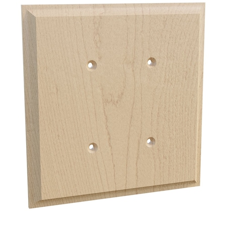 Designs Of Distinction Double Blank Switch Plate Cover - Hard Maple 01452002HM1